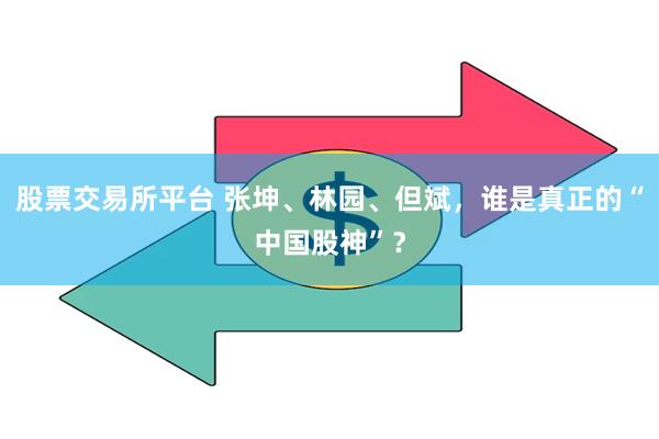 股票交易所平台 张坤、林园、但斌，谁是真正的“中国股神”？