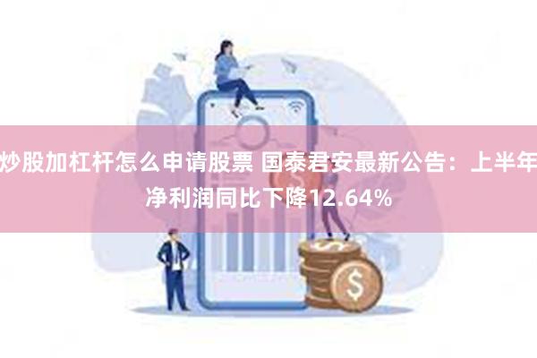 炒股加杠杆怎么申请股票 国泰君安最新公告：上半年净利润同比下降12.64%