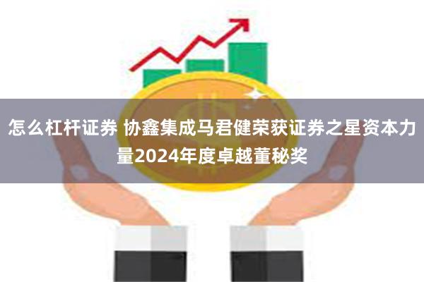 怎么杠杆证券 协鑫集成马君健荣获证券之星资本力量2024年度卓越董秘奖