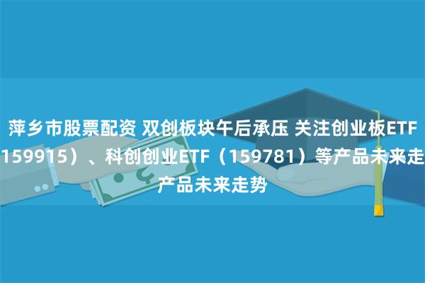 萍乡市股票配资 双创板块午后承压 关注创业板ETF（159915）、科创创业ETF（159781）等产品未来走势