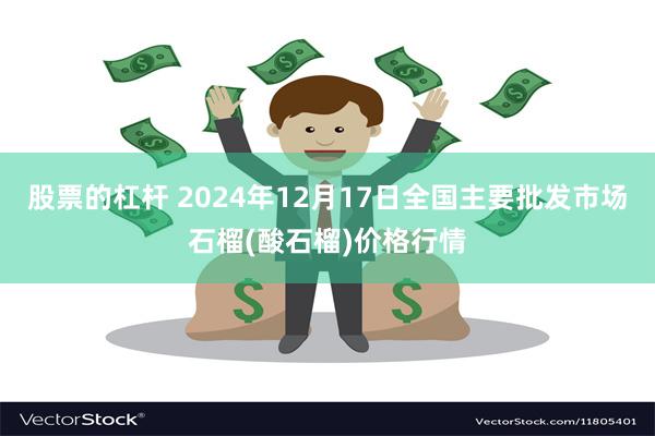 股票的杠杆 2024年12月17日全国主要批发市场石榴(酸石榴)价格行情