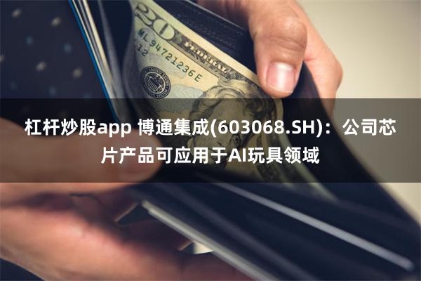 杠杆炒股app 博通集成(603068.SH)：公司芯片产品可应用于AI玩具领域