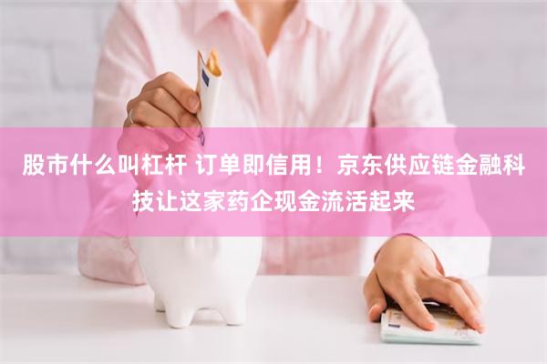 股市什么叫杠杆 订单即信用！京东供应链金融科技让这家药企现金流活起来